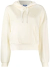 SJYP SJYP EMBROIDERED LOGO HOODIE - WHITE