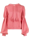 ULLA JOHNSON TASSEL HOODIE