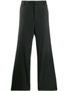 PRADA CHECKED WIDE-LEG TROUSERS