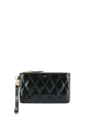 GIVENCHY GIVENCHY LOGO QUILTED WALLET - 黑色