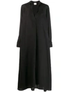 ALYSI ALYSI TUNIC SHIRT DRESS - BLACK