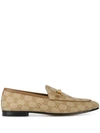 GUCCI GUCCI JORDAAN GG CANVAS LOAFER