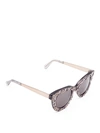 CUTLER AND GROSS LEOPARD PRINT SQUARE SUNGLASSES
