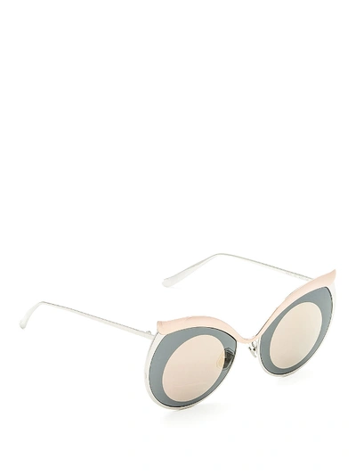 Boucheron Optic Effect Cat-eye Sunglasses In Pink