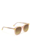 CHRISTOPHER KANE PINK AND YELLOW HAVANA SUNGLASSES