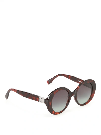 Fendi Peekaboo Tortoise Sunglasses In Brown