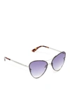 MCQ BY ALEXANDER MCQUEEN METAL FRAME VIOLET SUNGLASSES