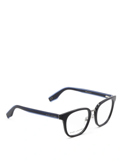 Marc Jacobs Blue Acetate Square Eyeglasses
