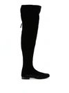 Alberta Ferretti Thigh High Over-the-knee Boots In Black
