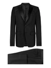 GIVENCHY BLACK WOOL AND MOHAIR REFINED TUXEDO