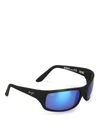 Maui Jim Peahi Polarized Sunglasses , 202 Blue Hawaii Collection In Black