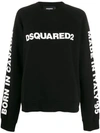 DSQUARED2 LOGO PRINT OVERSIZED SWEATSHIRT