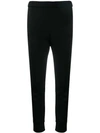 PRADA PRADA CROPPED TRACK PANTS - 黑色