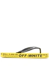 OFF-WHITE OFF-WHITE INDUSTRIAL FLIP FLOPS - 黄色