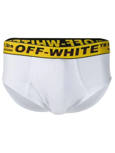 Off-white Boxershorts Mit Industrial-design In White