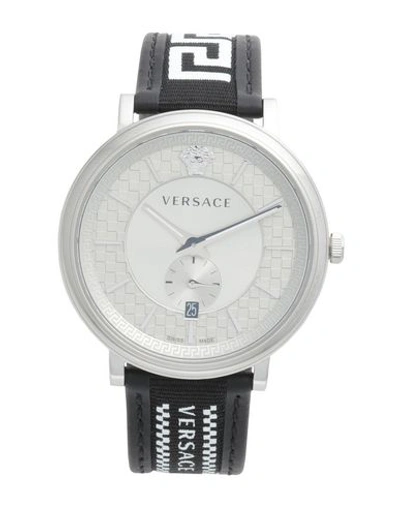 Versace Wrist Watch In Silver