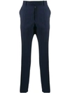 MAISON MARGIELA MAISON MARGIELA STRIPED TAILORED TROUSERS - 蓝色