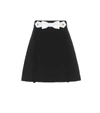 MIU MIU EMBELLISHED CRÊPE SKIRT,P00410586