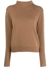 ASPESI ROLL-NECK FITTED SWEATER