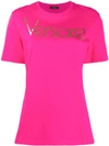 VERSACE VERSACE LOGO PRINT T-SHIRT - 粉色