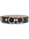 FERRAGAMO STONE EMBELLISHED BELT