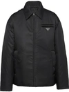 PRADA PADDED LOGO PATCH JACKET