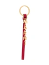 Marni Hanging Logo Keychain In Red