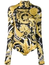 VERSACE VERSACE BAROQUE PRINT BODY - 黄色