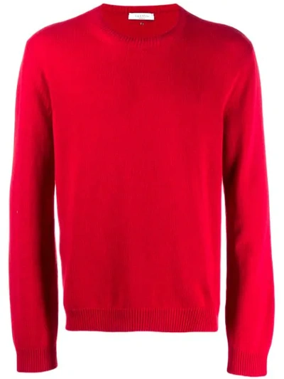 Valentino Knitted Cashmere Jumper - 红色 In Red