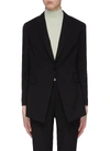 Theory Etiennette One-button Good Wool Suiting Jacket In Black