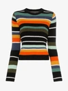 THE ELDER STATESMAN THE ELDER STATESMAN TES STRIPE CROPPED CASHMERE TOP,RBCRCPMMULTI14068921