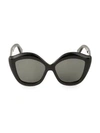 GUCCI 53MM BUTTERFLY SUNGLASSES,0400011116592