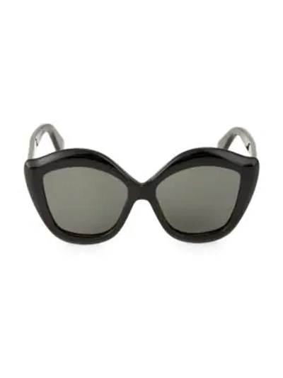 Gucci 53mm Butterfly Sunglasses In Black