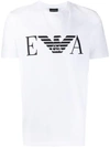 EMPORIO ARMANI EMPORIO ARMANI LOGO PRINT T-SHIRT - 白色