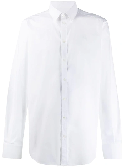 Dolce & Gabbana Classic Italian Collar Cotton Shirt In White