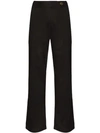 Usisi Stella Wide-leg Cropped Trousers In Black