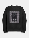 COACH COACH RETRO SIGNATURE SWEATSHIRT,78997 BLK 6