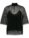 GIVENCHY LEOPARD PRINT LACE TOP