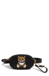 MOSCHINO BEADED TEDDY SATIN POUCH,A772982161555