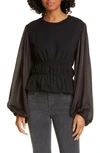 OPENING CEREMONY BALLOON SLEEVE TOP,P19TFH12485