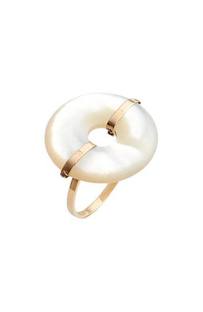 Loren Stewart Mother-of-pearl Ring In Yellow Gold