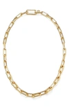 Monica Vinader Alta Capture Charm 18ct Gold-vermeil Link Necklace