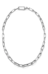 Monica Vinader Alta Capture Charm Sterling Silver Link Necklace