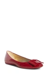 Roger Vivier Gommette Patent Leather Ballerinas In Red