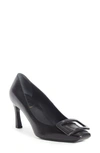 Roger Vivier Women's Belle Vivier Trompette Leather Pumps In Black