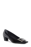 Roger Vivier Belle Vivier Buckle Pump In Black