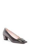 Roger Vivier Belle Vivier Buckle Pump In Gunmetal