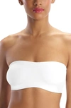Commando Double Take Lace-paneled Stretch Bandeau Bra In White