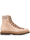 BRUNELLO CUCINELLI LACE-UP WORK BOOTS