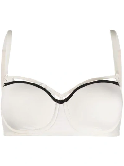 Marlies Dekkers Space Odissey Contrast Trim Bra In White